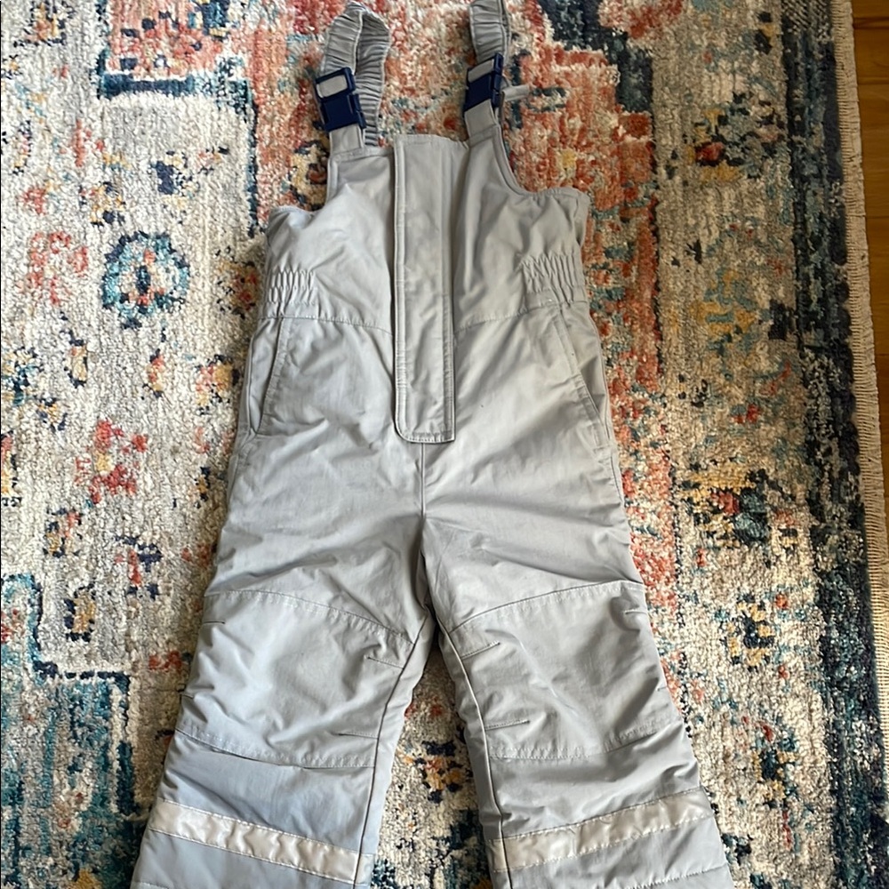 Gray Snow Bib Overalls